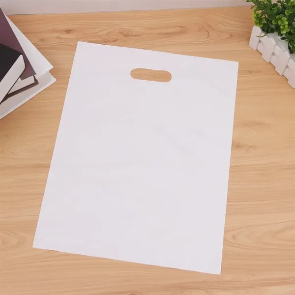 Frosted Plastic Die-Cut Bag with Flexo Ink Printing