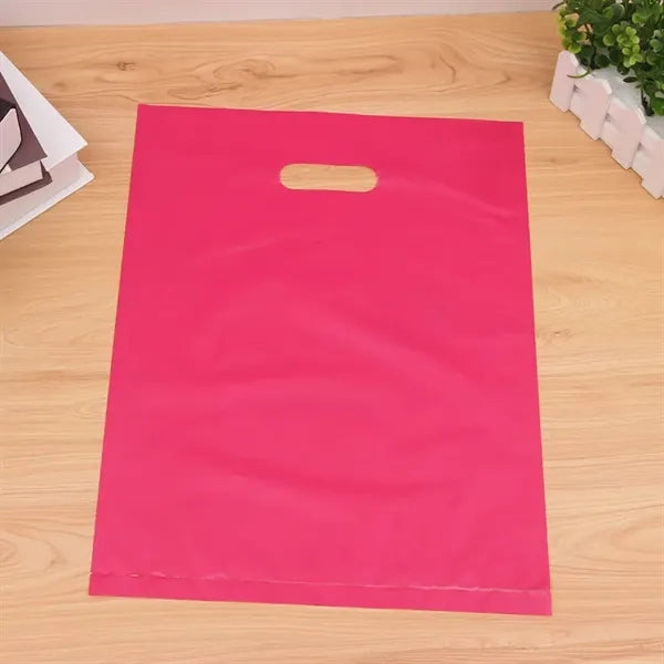 Frosted Plastic Die-Cut Bag with Flexo Ink Printing