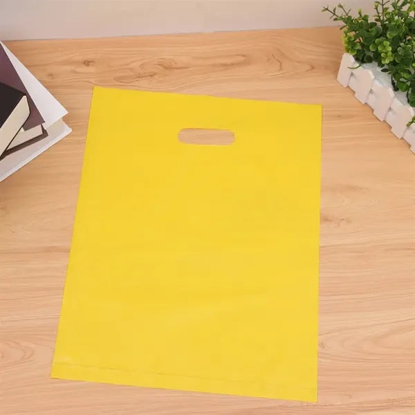 Frosted Plastic Die-Cut Bag with Flexo Ink Printing