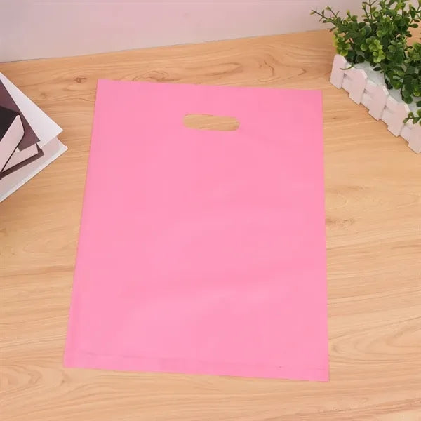 Frosted Plastic Die-Cut Bag with Flexo Ink Printing