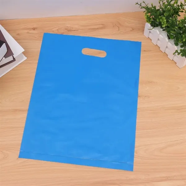 Frosted Plastic Die-Cut Bag with Flexo Ink Printing