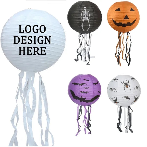 Paper Lantern Hanging Halloween Pumpkin For Home Decoration