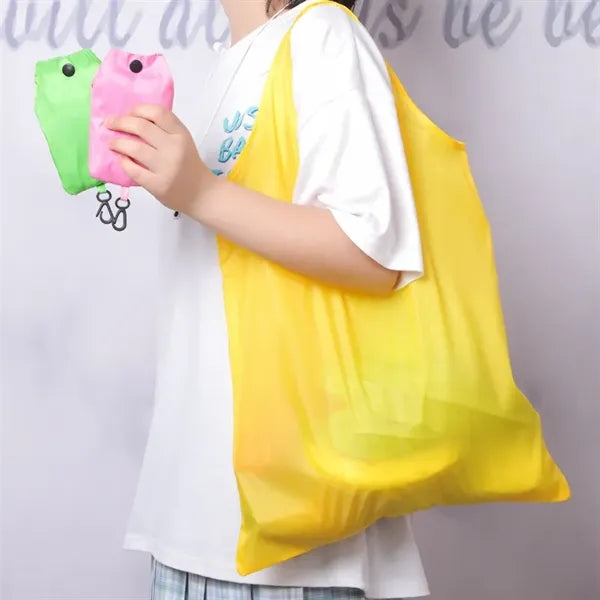 Eco-friendly Foldable Shopping Grocery Tote Bag w/Pouch