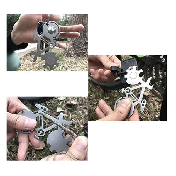 Stainless Steel Mini Portable EDC Bicycle Tool Card