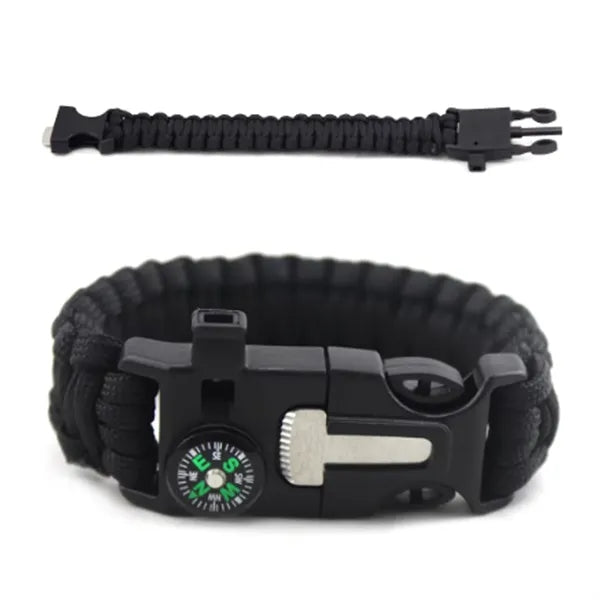 Survival Paracord Bracelet with Compass