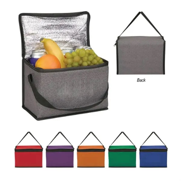 Heathered Non-Woven Cooler Lunch Bag