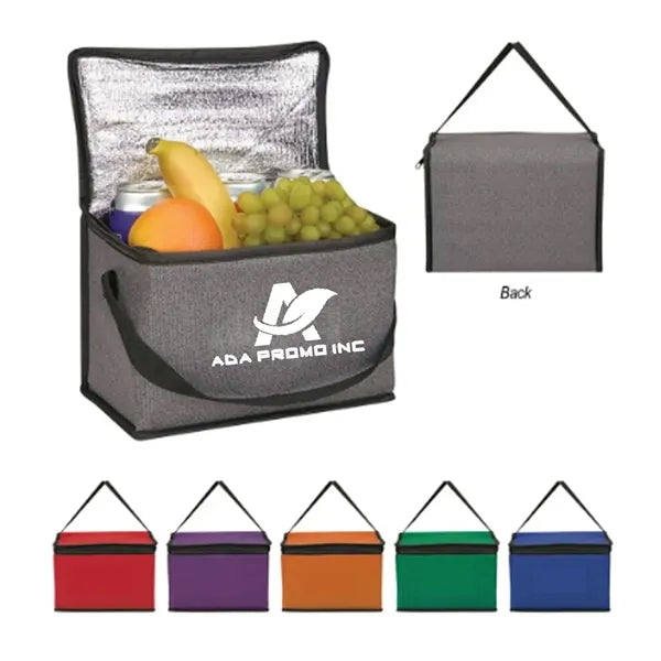 Heathered Non-Woven Cooler Lunch Bag