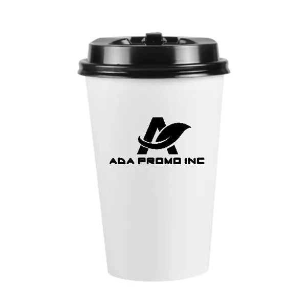 Disposable Paper Coffee Cup with Lid