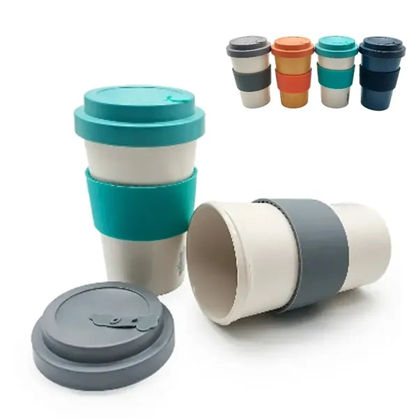15 Oz Eco Friendly Coffee Cup Made With Bamboo Fiber