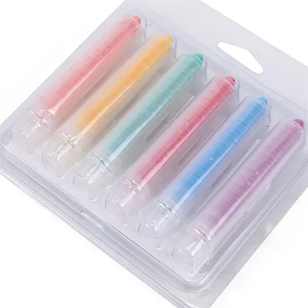 6PCS Dustless Chalk Set w/ Pen Sleeve
