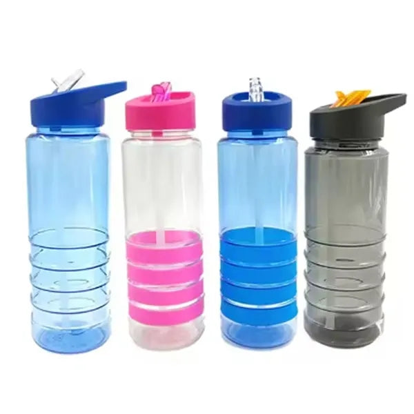 27 oz. Banded Gripper Bottle With Straw