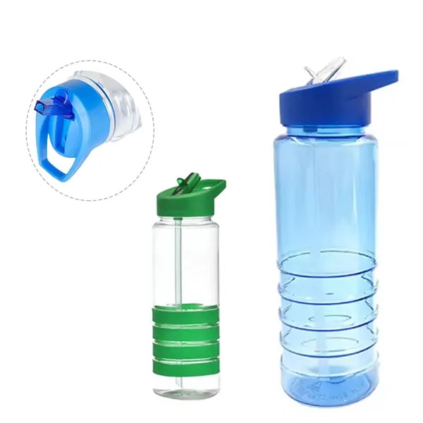 27 oz. Banded Gripper Bottle With Straw
