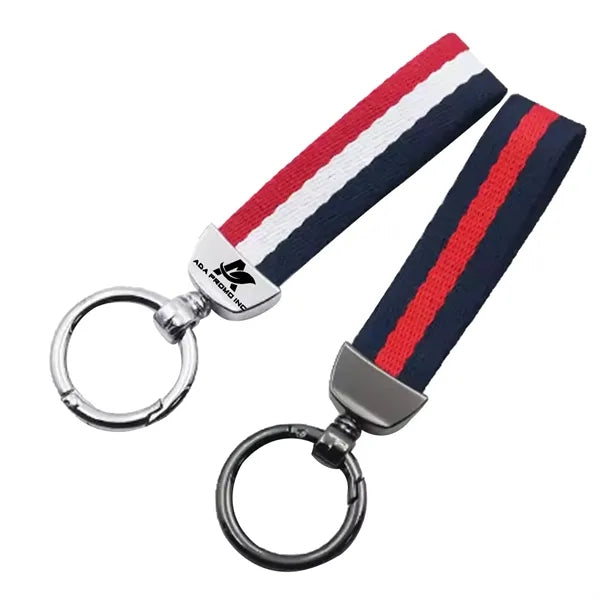 Woven Ribbon Keychain