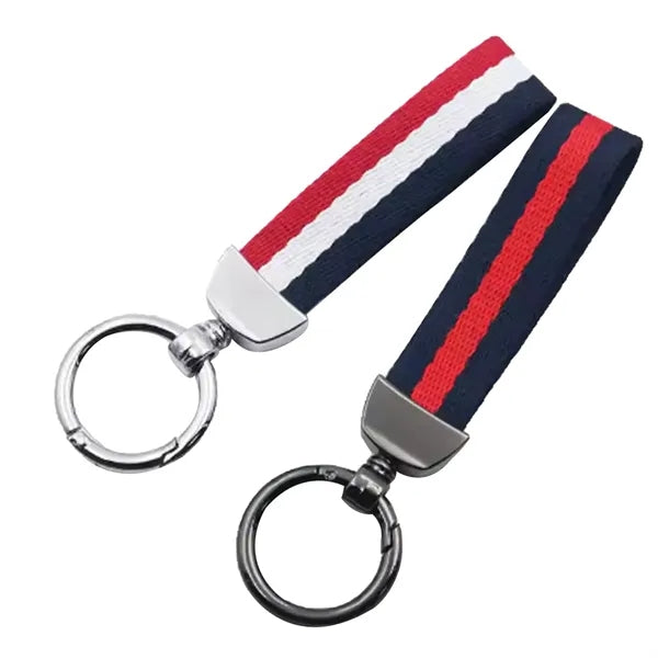 Woven Ribbon Keychain