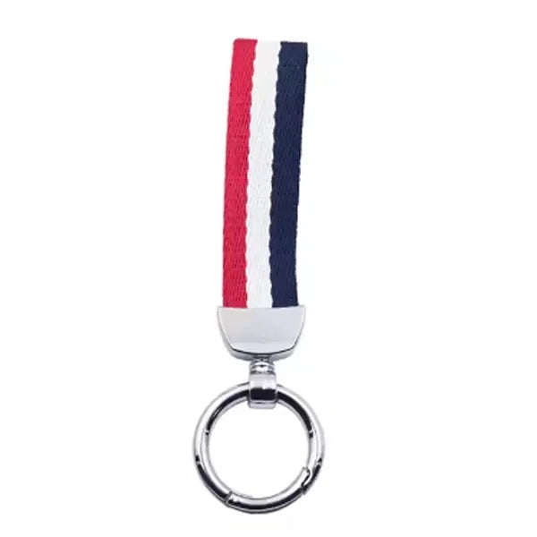 Woven Ribbon Keychain