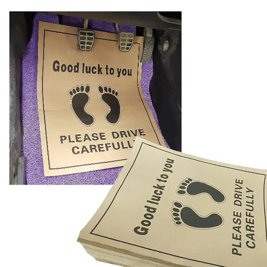 Disposable Kraft Paper Car Foot Pads