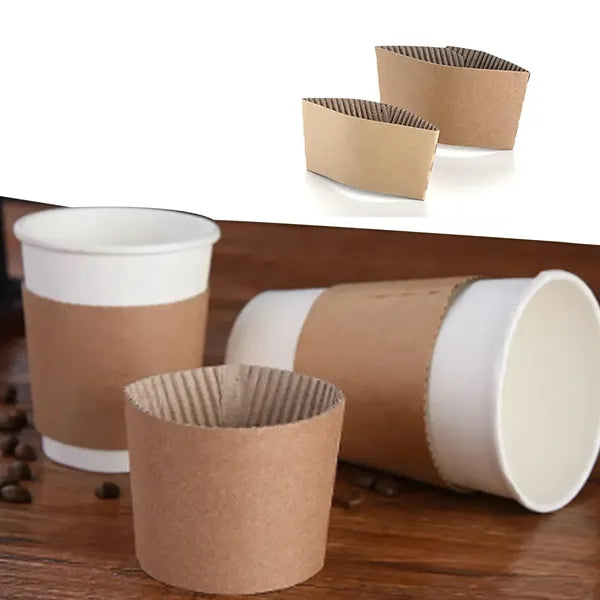 Kraft Paper Coffee Cup Sleeves
