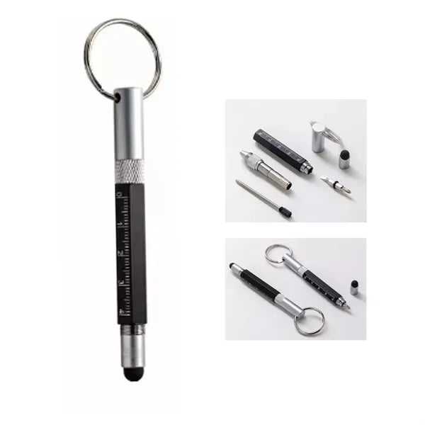 6 In 1 Small Metal Tech Ballpoint Pen