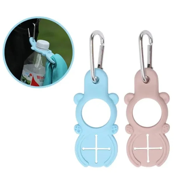 Silicone Bottle Clip with Carabiner