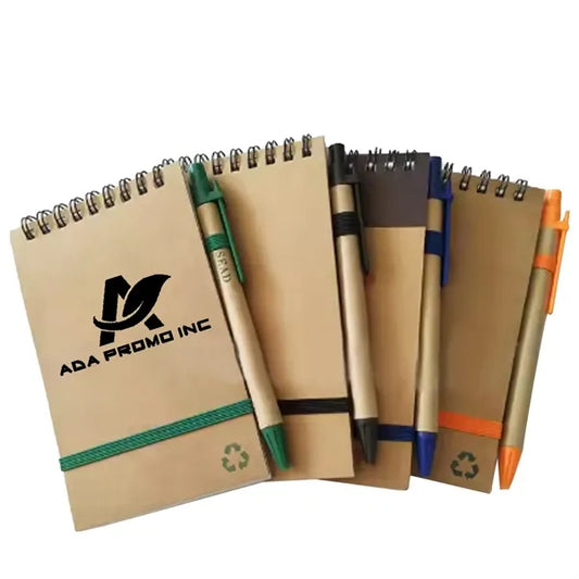Recycled Spiral Jotter With Custom Logo
