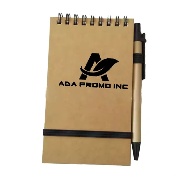 Recycled Spiral Jotter With Custom Logo