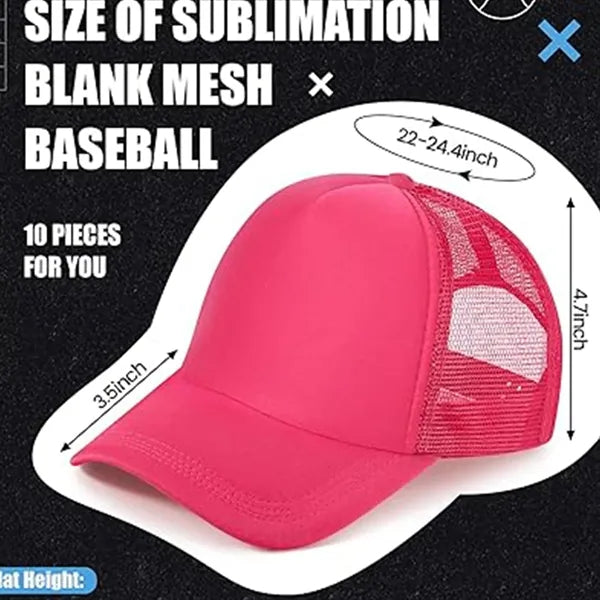 Blank Trucker Baseball Cap
