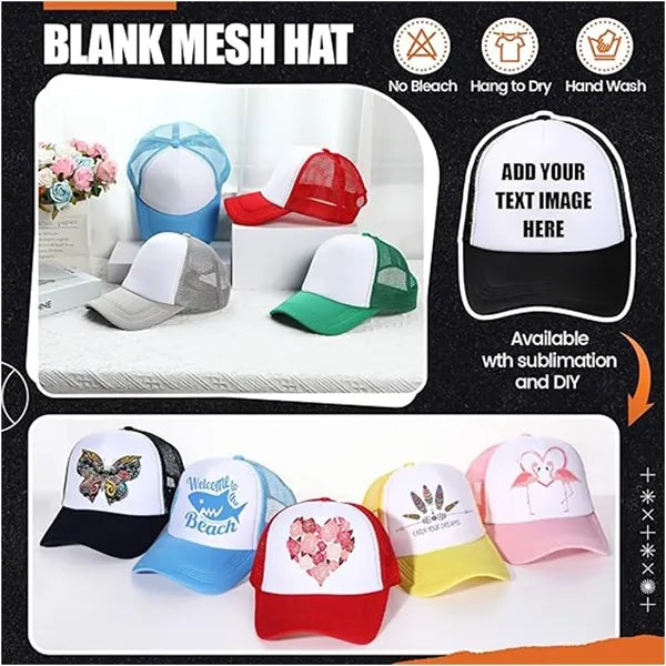 Blank Trucker Baseball Cap