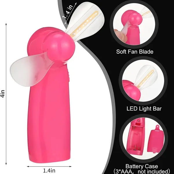 LED Light Handheld Personal Fan