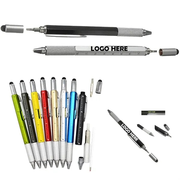 6-in-1 Multifunctional Multitool Tech Tool Ballpoint Pen