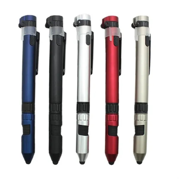 6-in-1 Plastic Military Multitool Tech Tool Ballpoint Pen