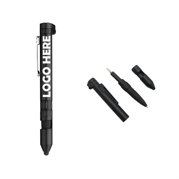 6-in-1 Plastic Military Multitool Tech Tool Ballpoint Pen