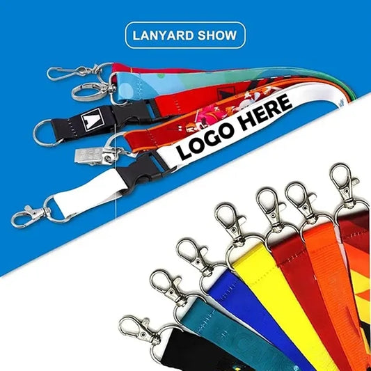 Polyester Photo Text Logo Keys ID Badge Lanyard