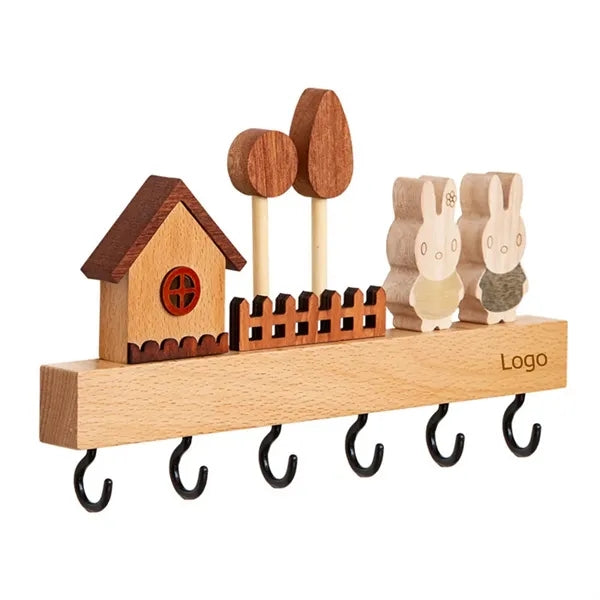 Key Holder Hooks Hanger Rack Wall Mounted