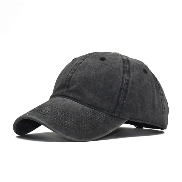 6-Panel Vintage Cotton Baseball Cap