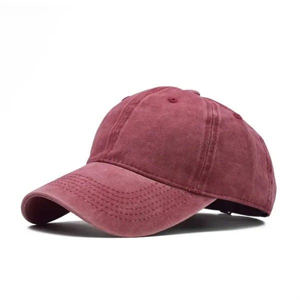 6-Panel Vintage Cotton Baseball Cap