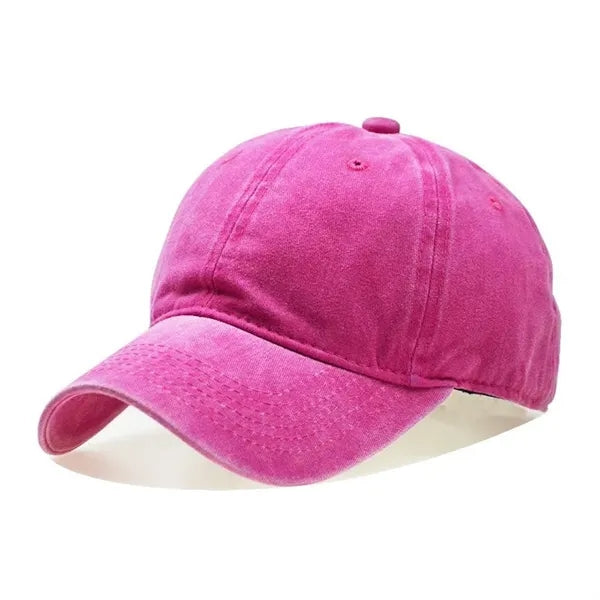6-Panel Vintage Cotton Baseball Cap