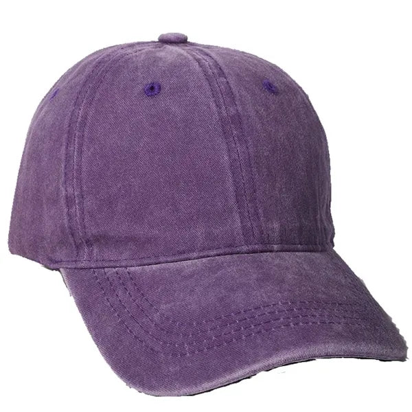 6-Panel Vintage Cotton Baseball Cap