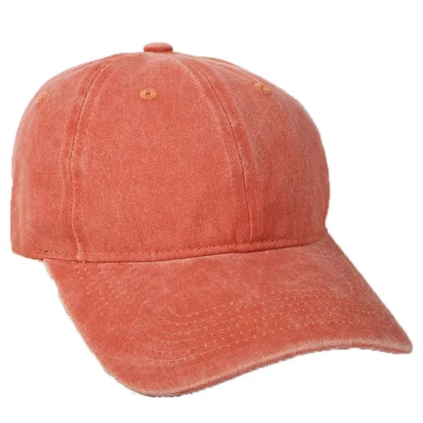 6-Panel Vintage Cotton Baseball Cap