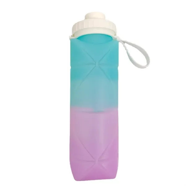 20oz. Silicone Foldable Collapsible Water Bottle