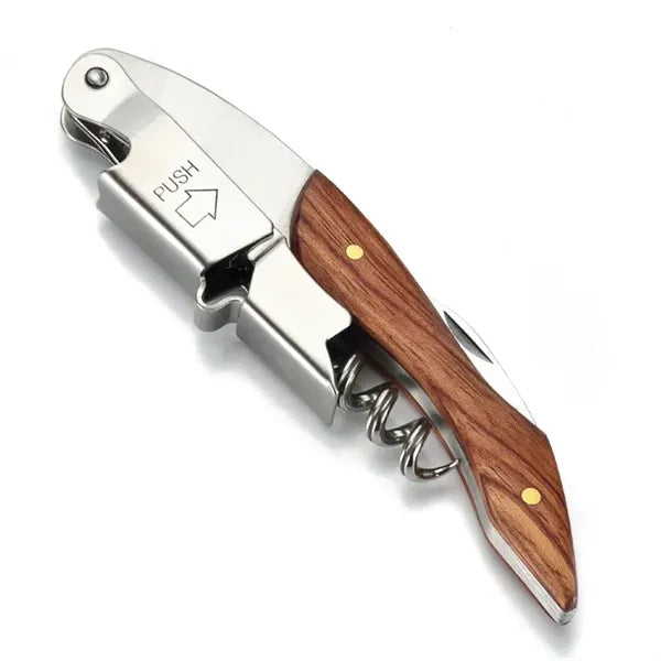 Bottle Opener w/Foil Cutter and Cap Remover for Wine