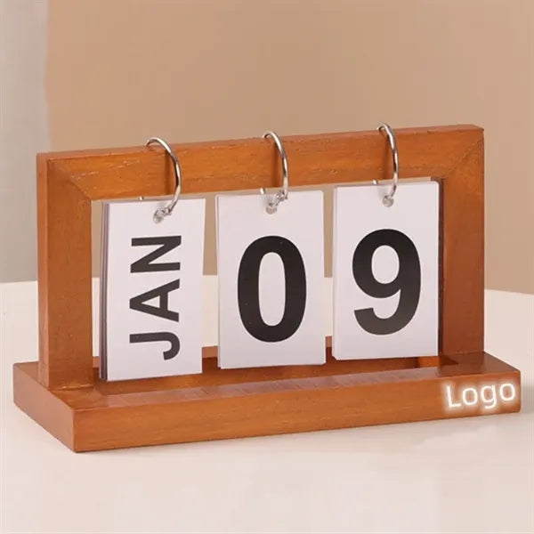 Classic Wooden Listing Perpetual Calendar