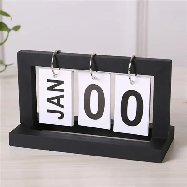 Classic Wooden Listing Perpetual Calendar