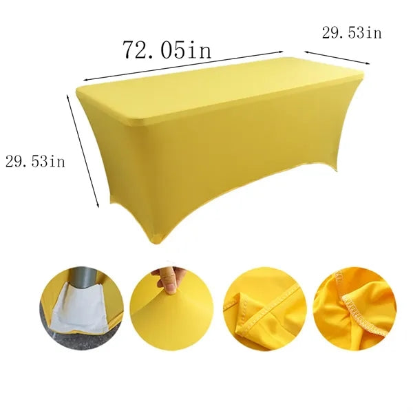 6ft Hotel Restaurant Exhibition Stretch Table Cover
