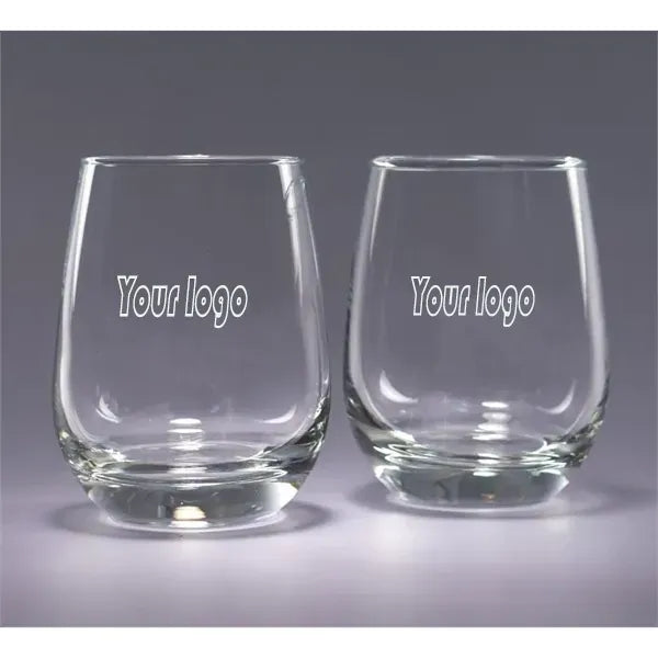 Engraved Stemless Wine Glass