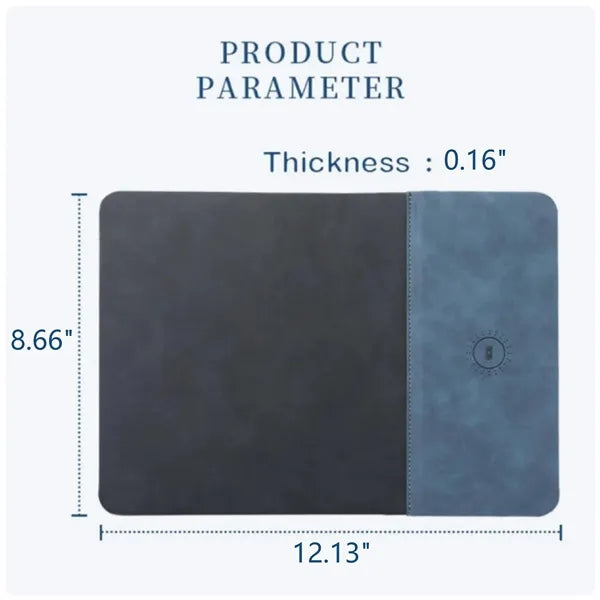 15W Wireless Fast Charging Mouse Pad For Office Use