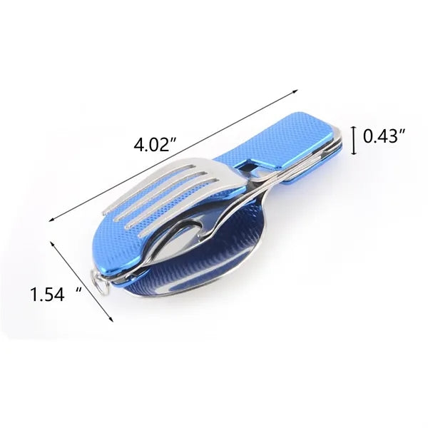 Camping Folding Detachable Knife And Fork Spoon Set
