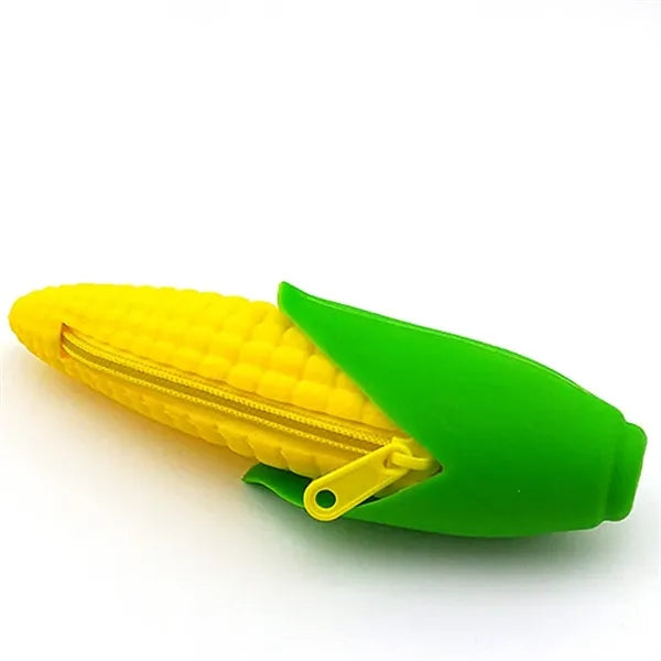 Corn Shape Silicone Pencil Bag