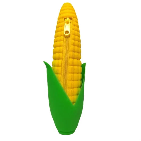 Corn Shape Silicone Pencil Bag