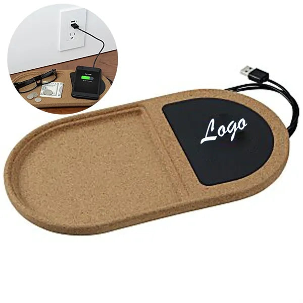 Cork Catch-All With Wireless Charging