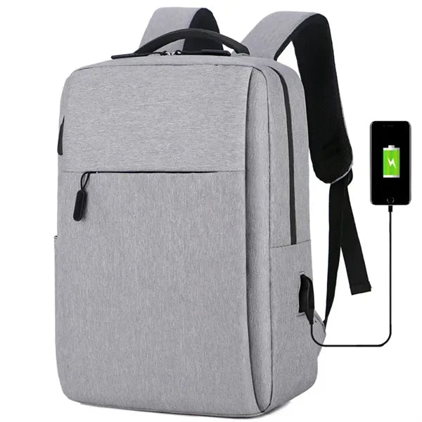Logo, USB Charging Backpack
